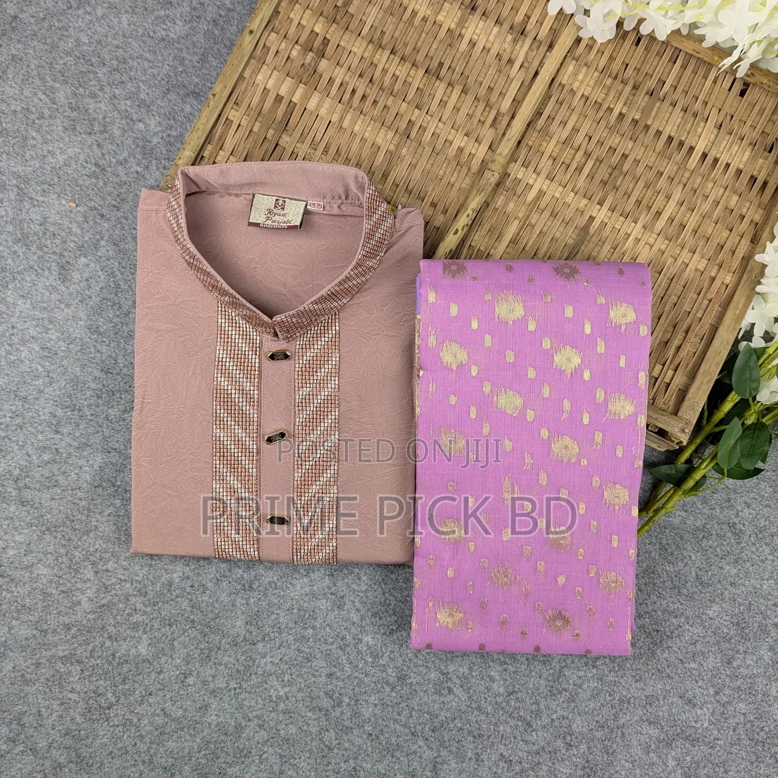 Premium Couple Set (Panjabi, Jamdani Saree)