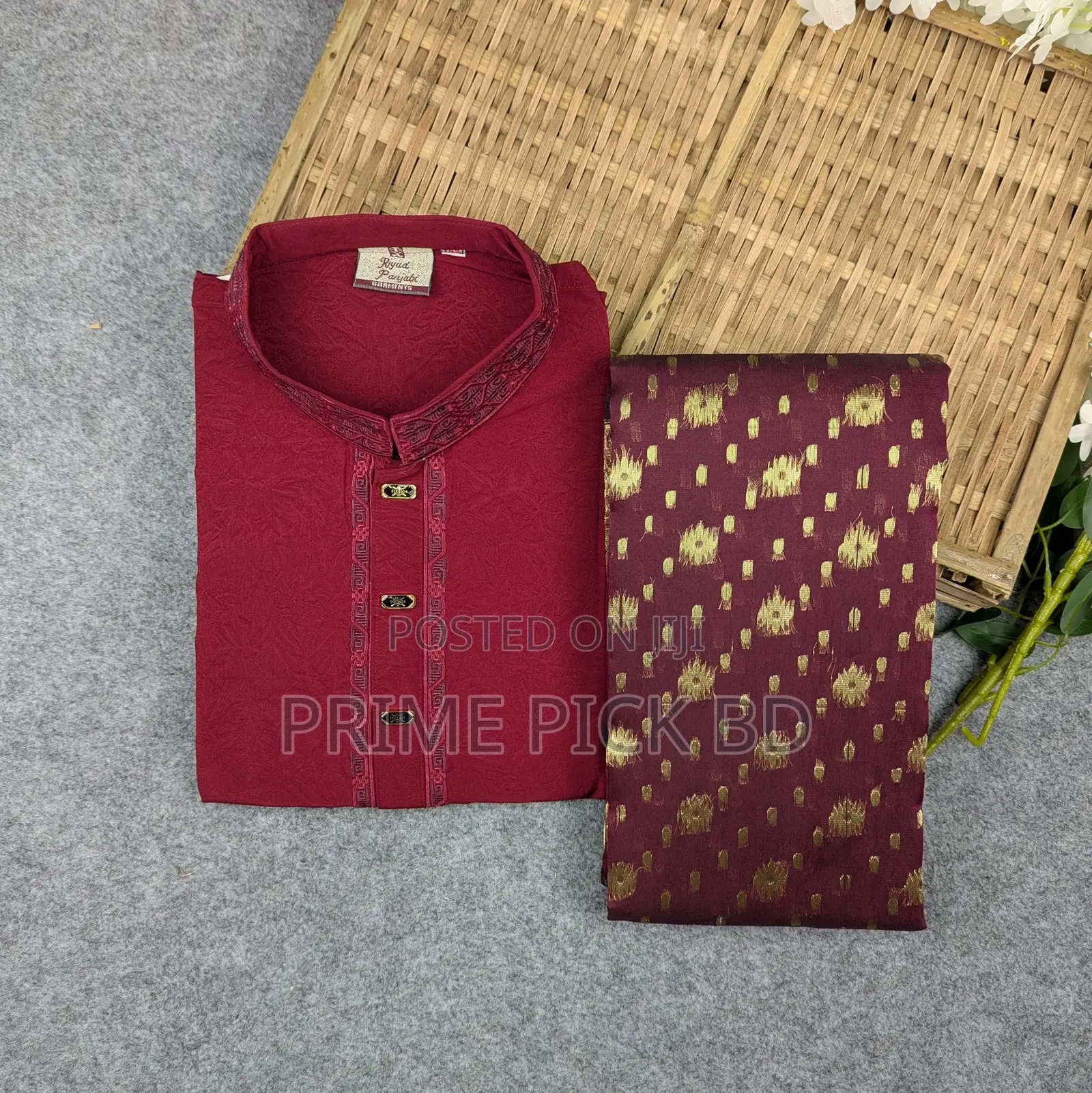 Premium Couple Set (Panjabi, Jamdani Saree)