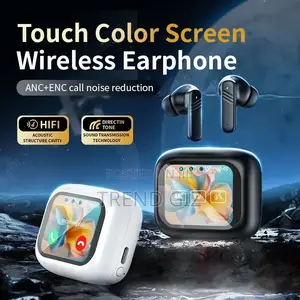 Photo - Lx-10 Color Touch Screen Anc+Enc Wireless Earphone – প্রিমিয়াম ডিজাইন