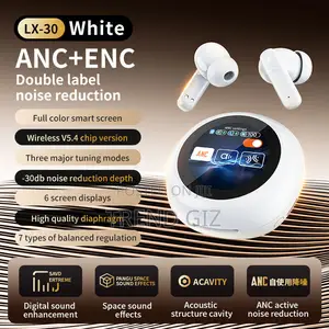 Photo - Lx-30 Color Touch Screen Anc+Enc Wireless Earphone – প্রিমিয়াম ডিজাইন