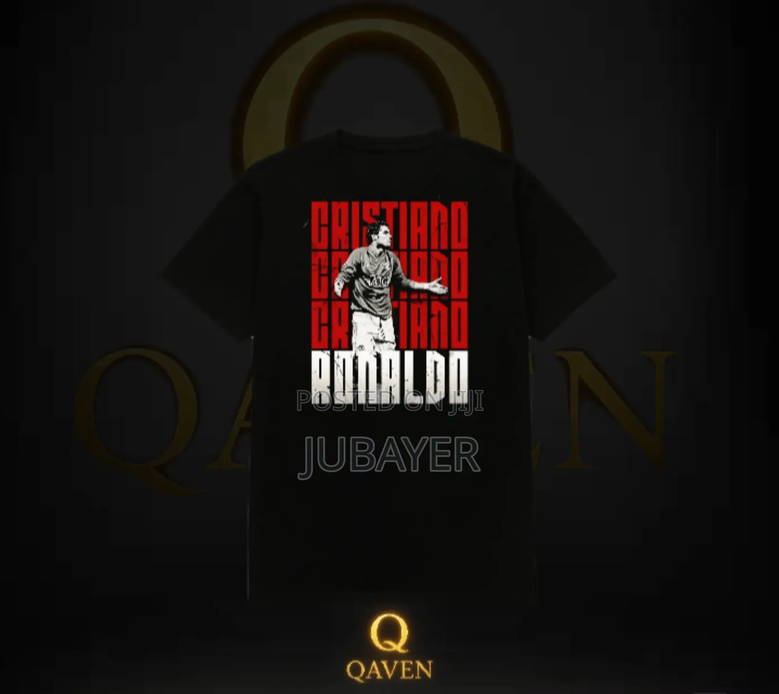 Ronaldo Edition Premium Black T-Shirt | Free Gift | Limited Stock”