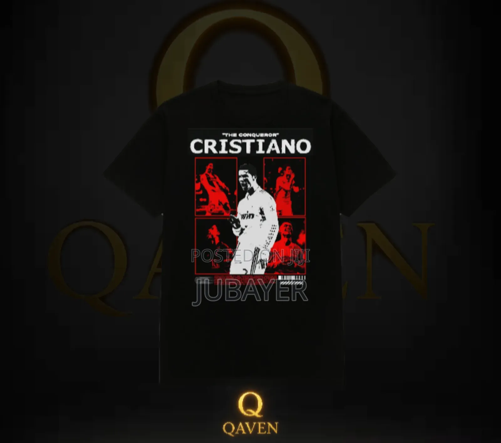 Ronaldo Edition Premium Black T-Shirt | Free Gift | Limited Stock”