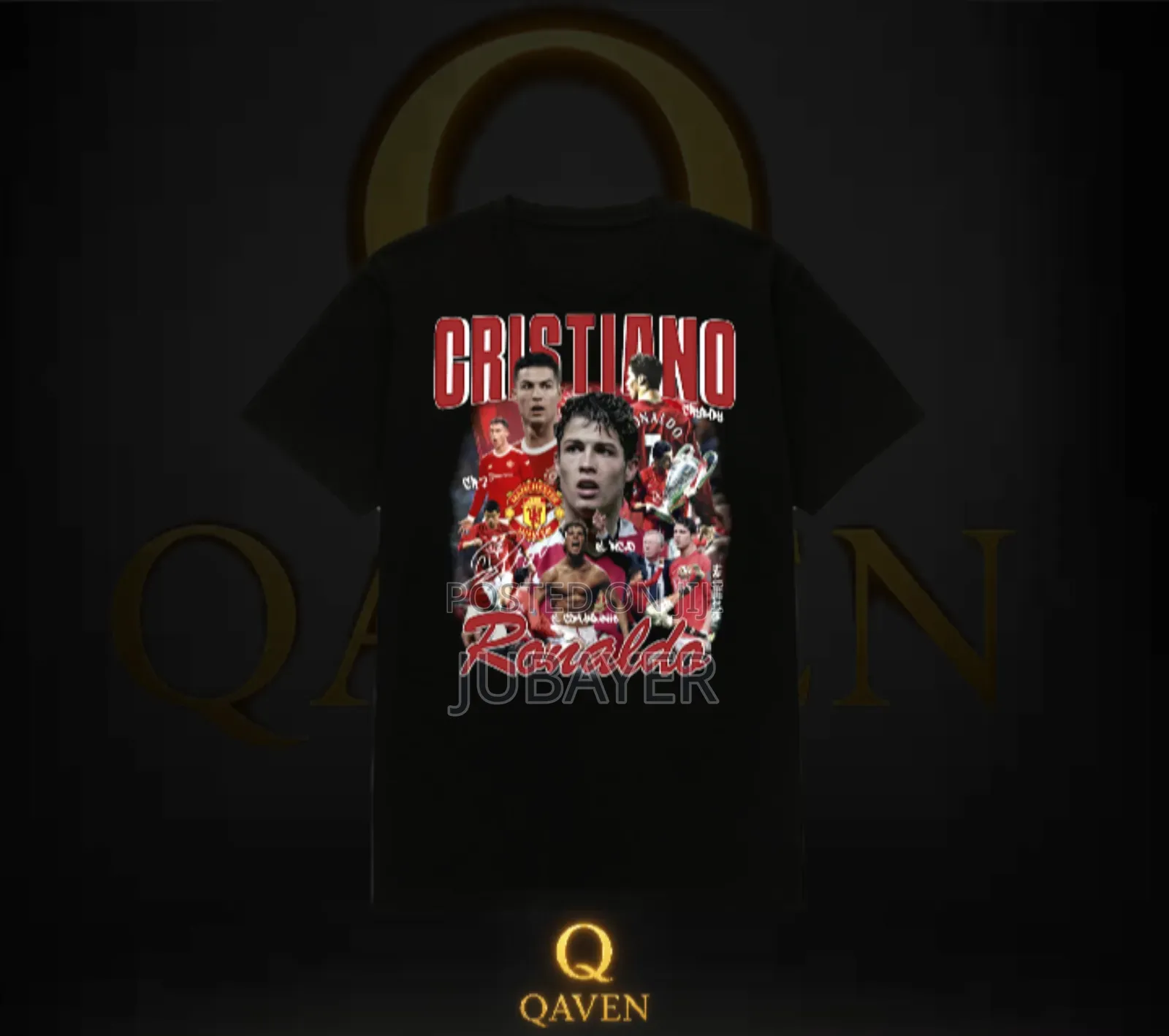 Ronaldo Edition Premium Black T-Shirt | Free Gift | Limited Stock”