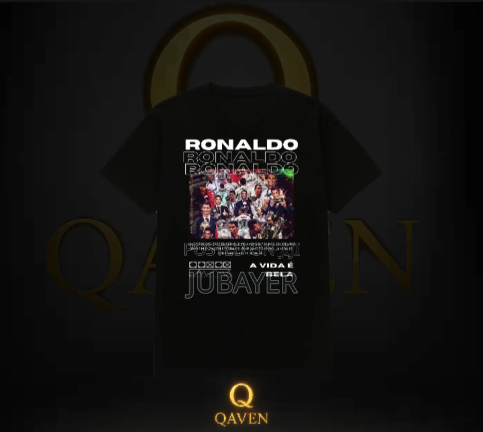 Ronaldo Edition Premium Black T-Shirt | Free Gift | Limited Stock”