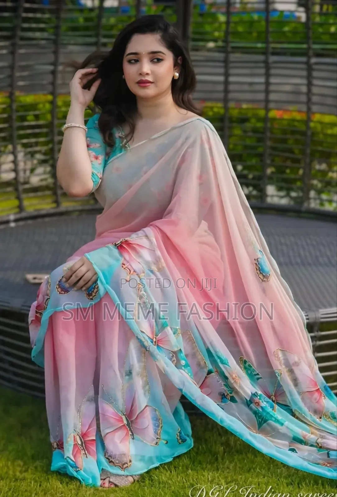 Digital Print Saree With Blouse Piece