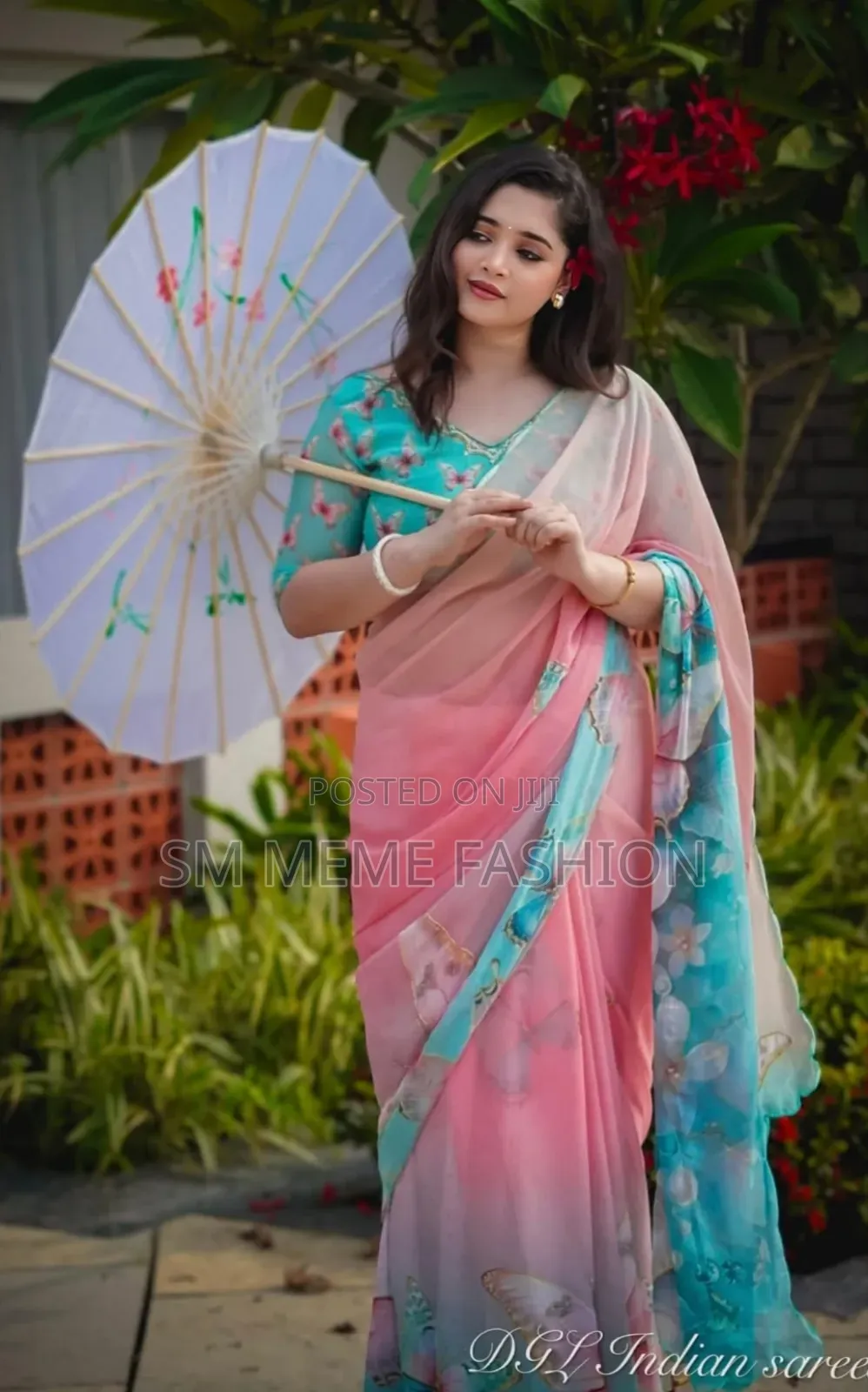 Digital Print Saree With Blouse Piece