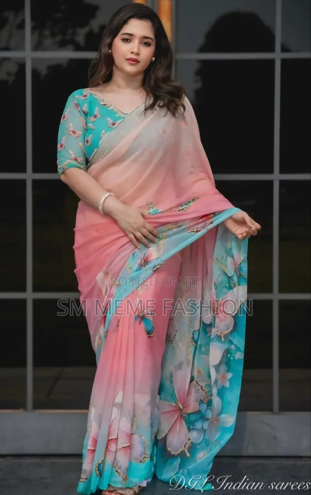 Digital Print Saree With Blouse Piece