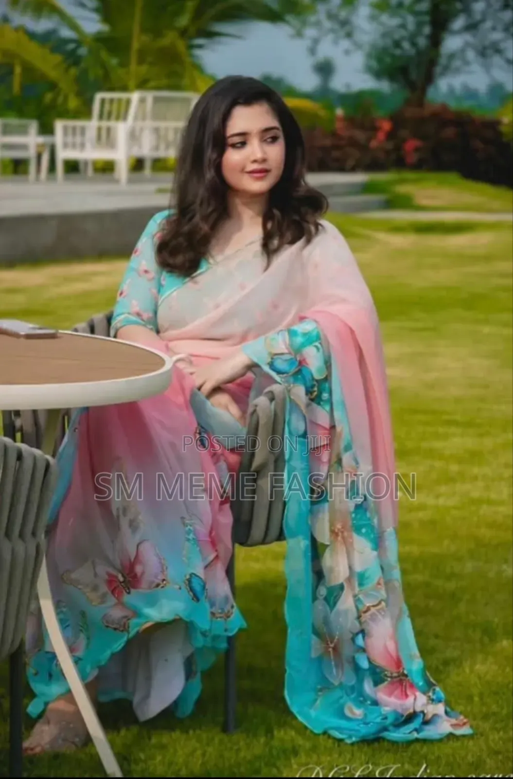 Digital Print Saree With Blouse Piece