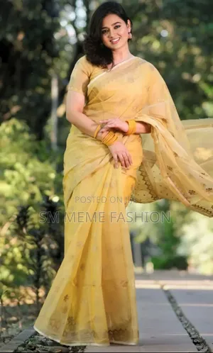 Afsan Print Saree With Blouse Piece