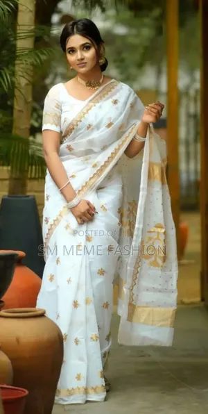 Afsan Print Saree With Blouse Piece