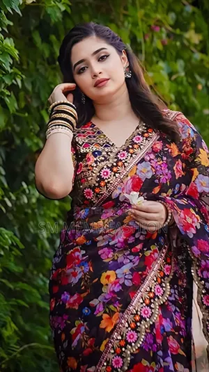 ডিজিটাল প্রিন্ট শাড়ি উইথ ব্লাউজ পিস