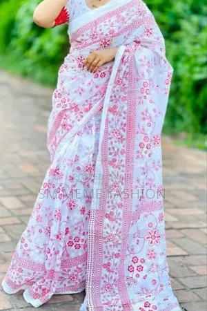 Half Silk Print Sharee