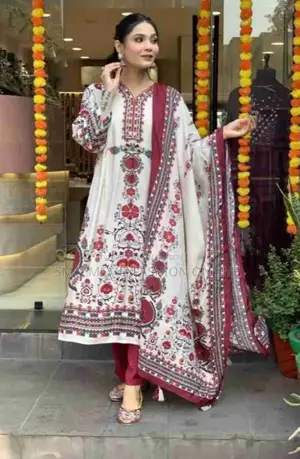 প্রিমিয়াম কোয়ালিটি ডিজিটাল প্রিন্ট থ্রি পিস