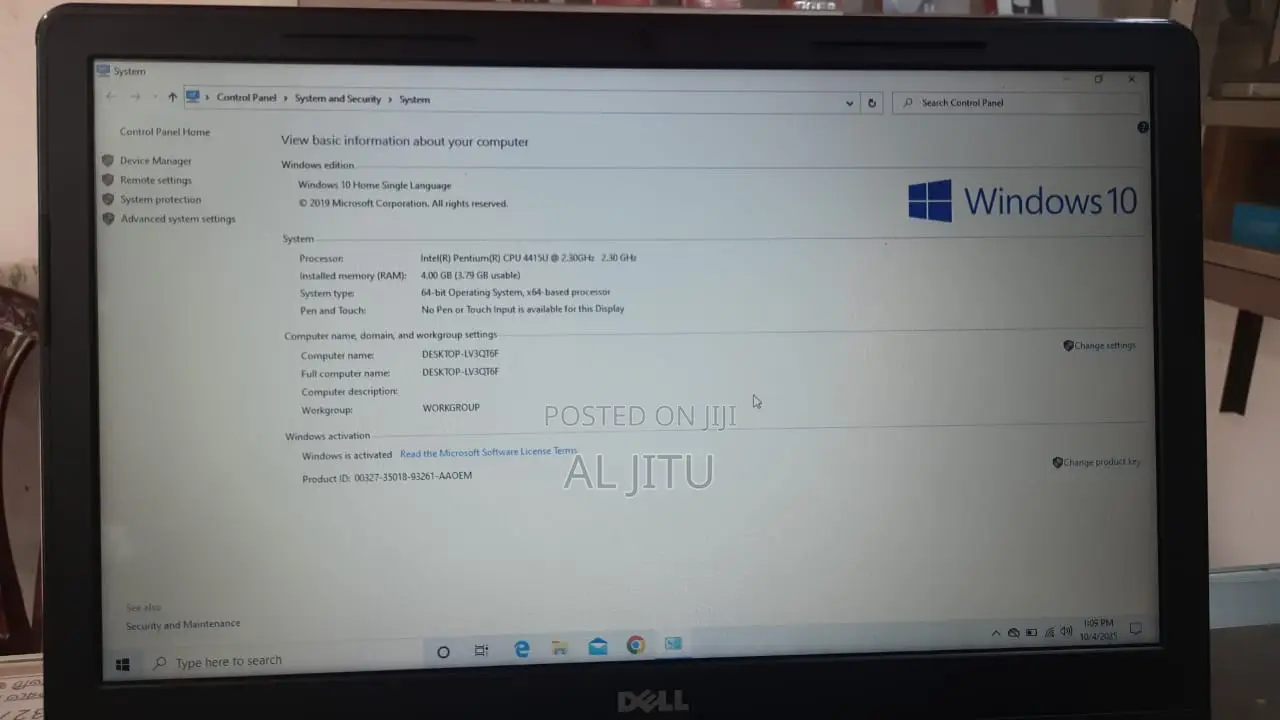 Laptop Dell Latitude 3510 4GB Intel Core I3 SSD 1T