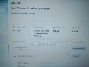 Laptop HP EliteBook 840 G6 8GB Intel Core I7 SSD 256GB
