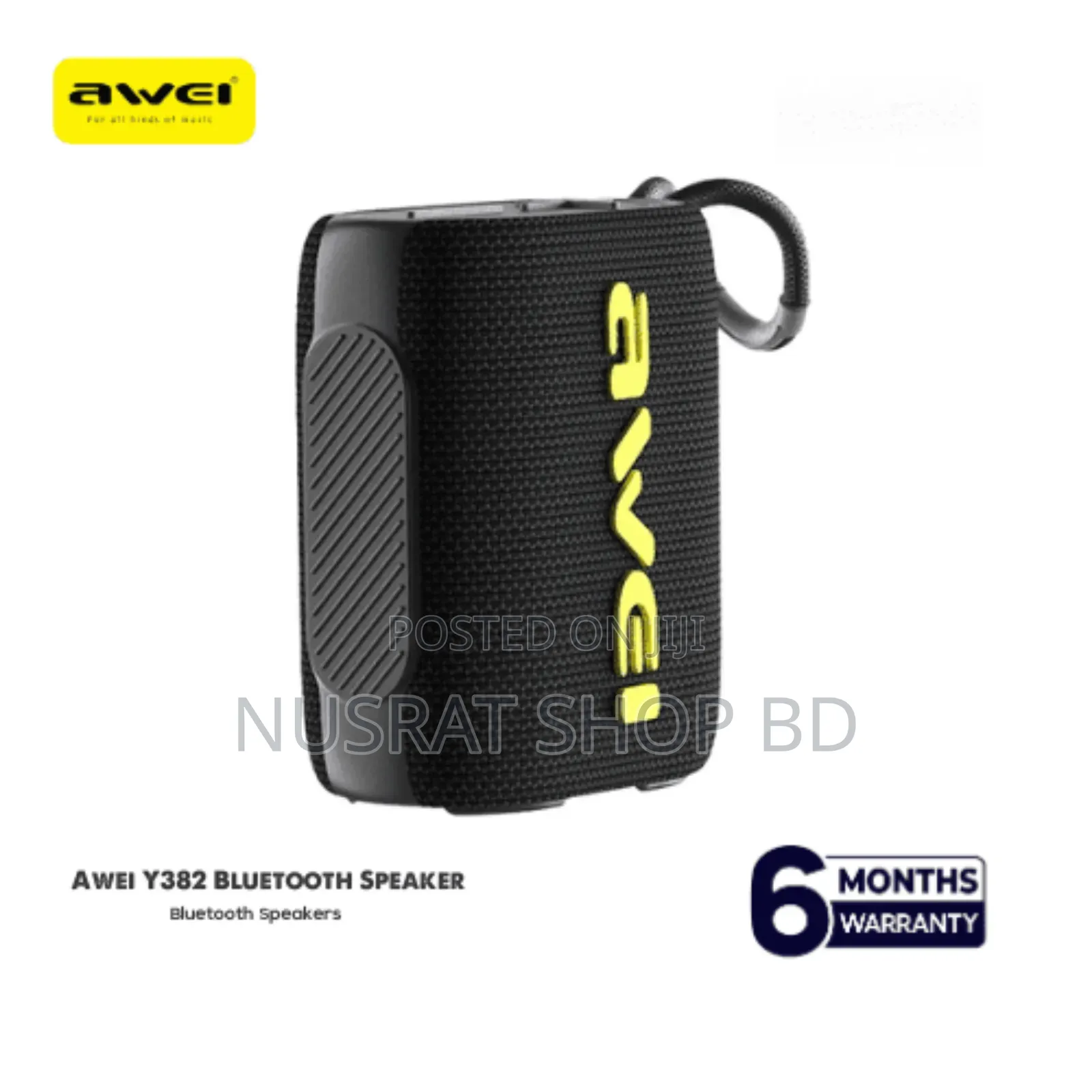 Awei Y382 Portable Bluetooth Speaker Ipx7 6 Month Warrenty
Code : 8703