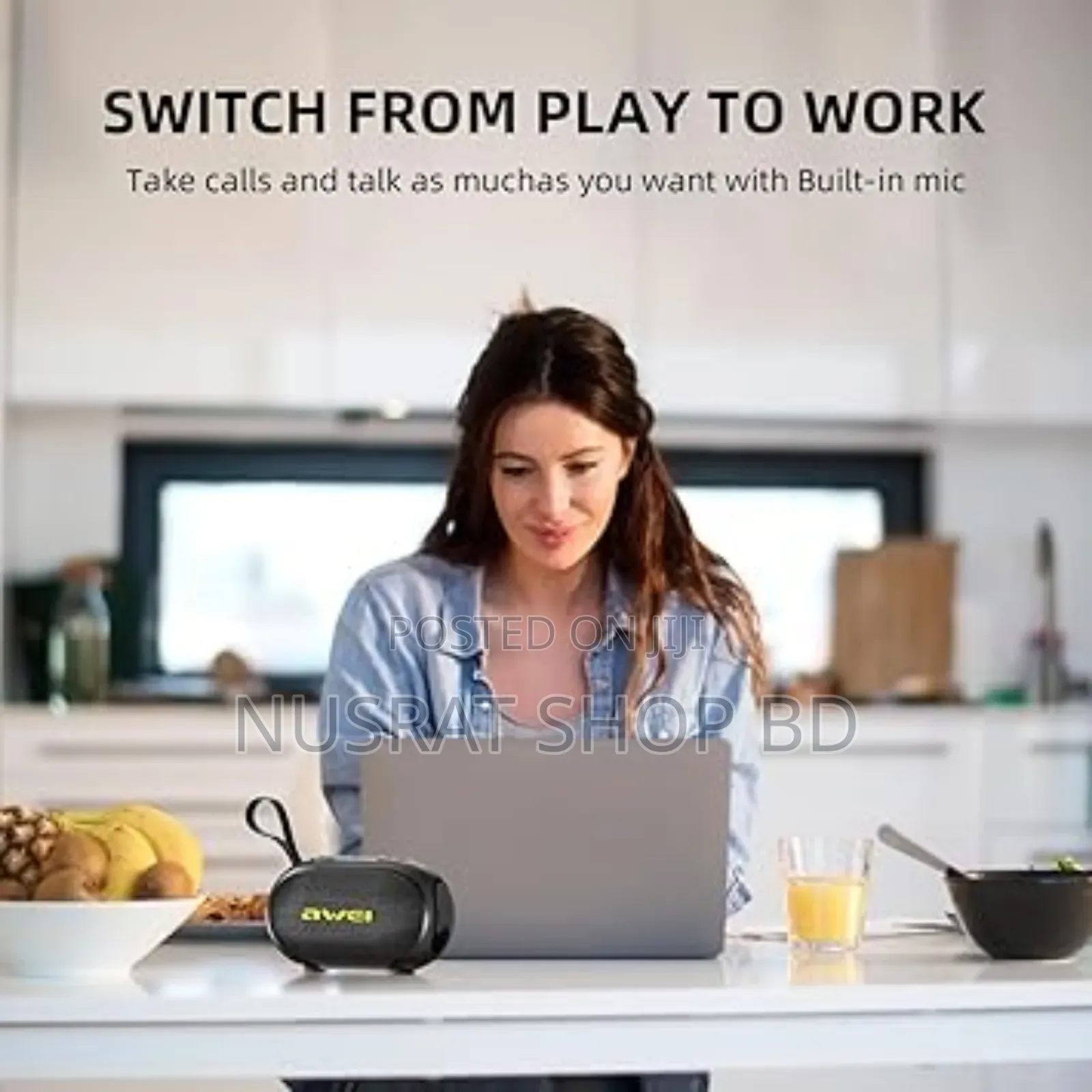 Awei Ka1 TWS Bluetooth Speaker Ipx5 360° Full Surround 
Code : 8700