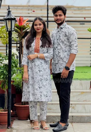 Shirt and Two Piece Couple Dress