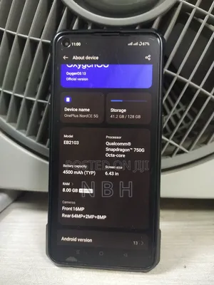 OnePlus Nord CE 5G 128 GB Black