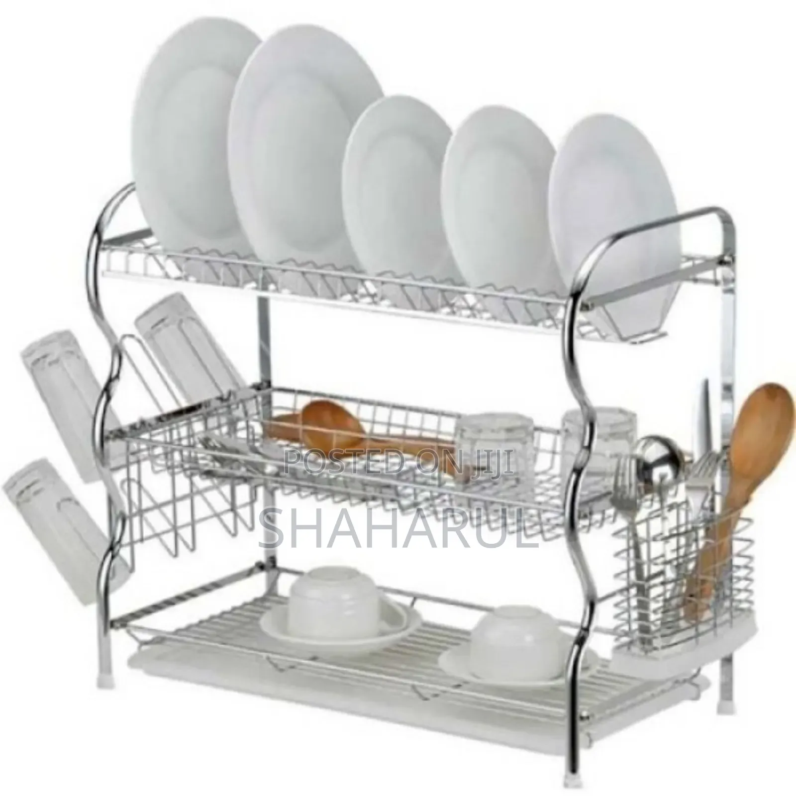 Stainless Steel 3 Lair Dish Rack