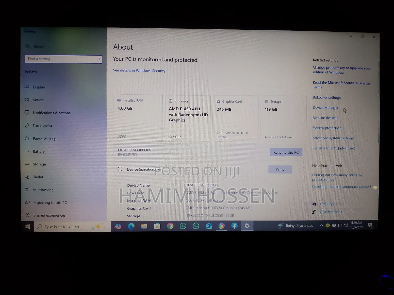 Laptop Samsung Ativ 4GB AMD SSD 128GB