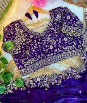 Orginal High Quality Embroidery and Seq Work Saree +Blouse Unstilted