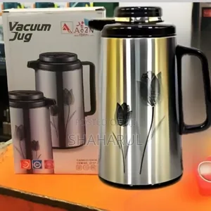Photo - 1 Liter Metallic Body Vacuum Push Flask Mixed Color S- 1072 Bb