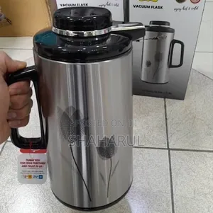 1 Liter Metallic Body Vacuum Push Flask Mixed Color S- 1072 Bb