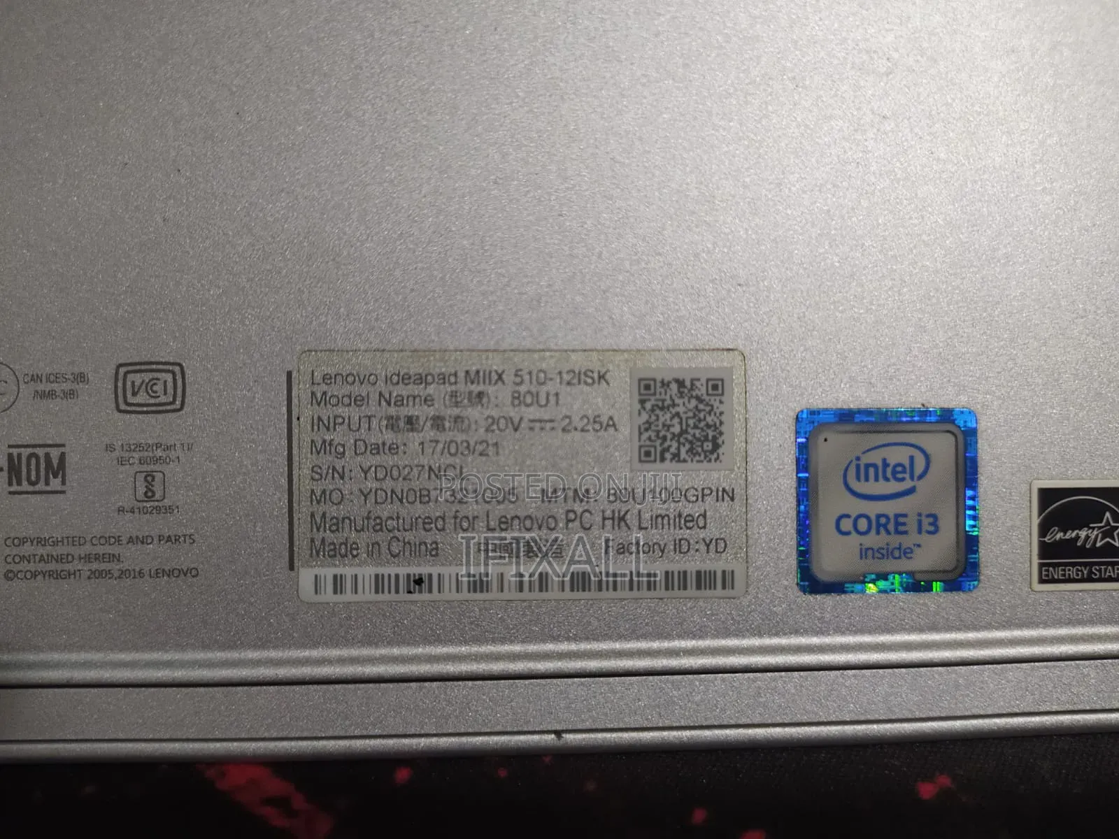 Laptop Lenovo Miix 2 4GB Intel Core I3 eMMC 500GB