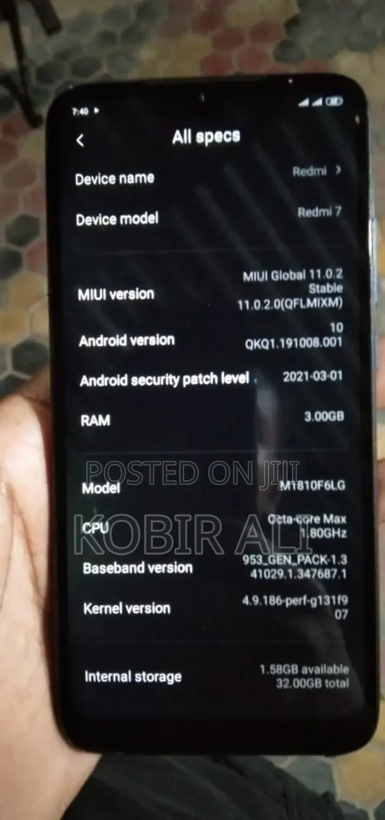 Xiaomi Redmi 7 32 GB Black