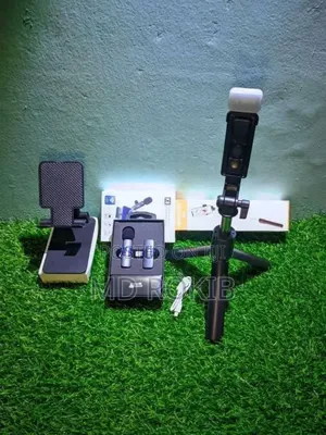 Photo - Content Creator Combo Package 3pcs | Mic+Selfie Stick+Mobile Stand
