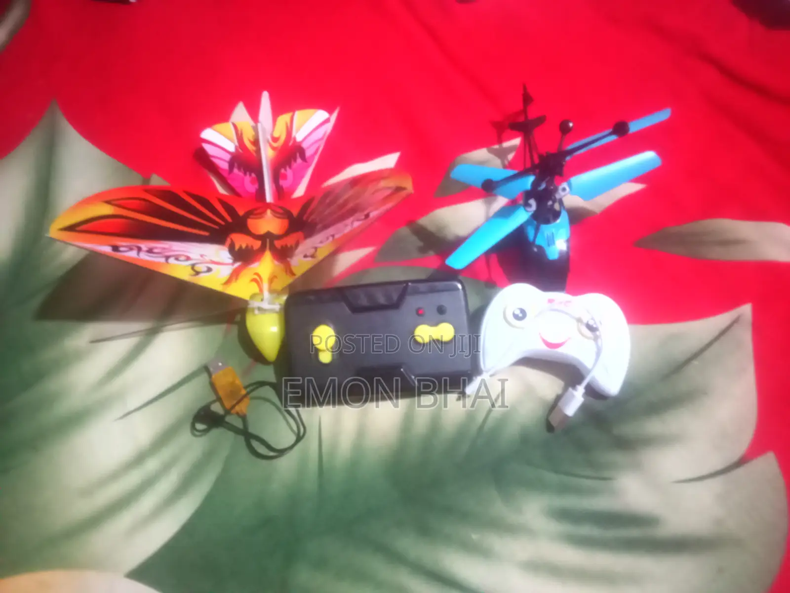 Flying Bird And Helicopter Together Only 2k