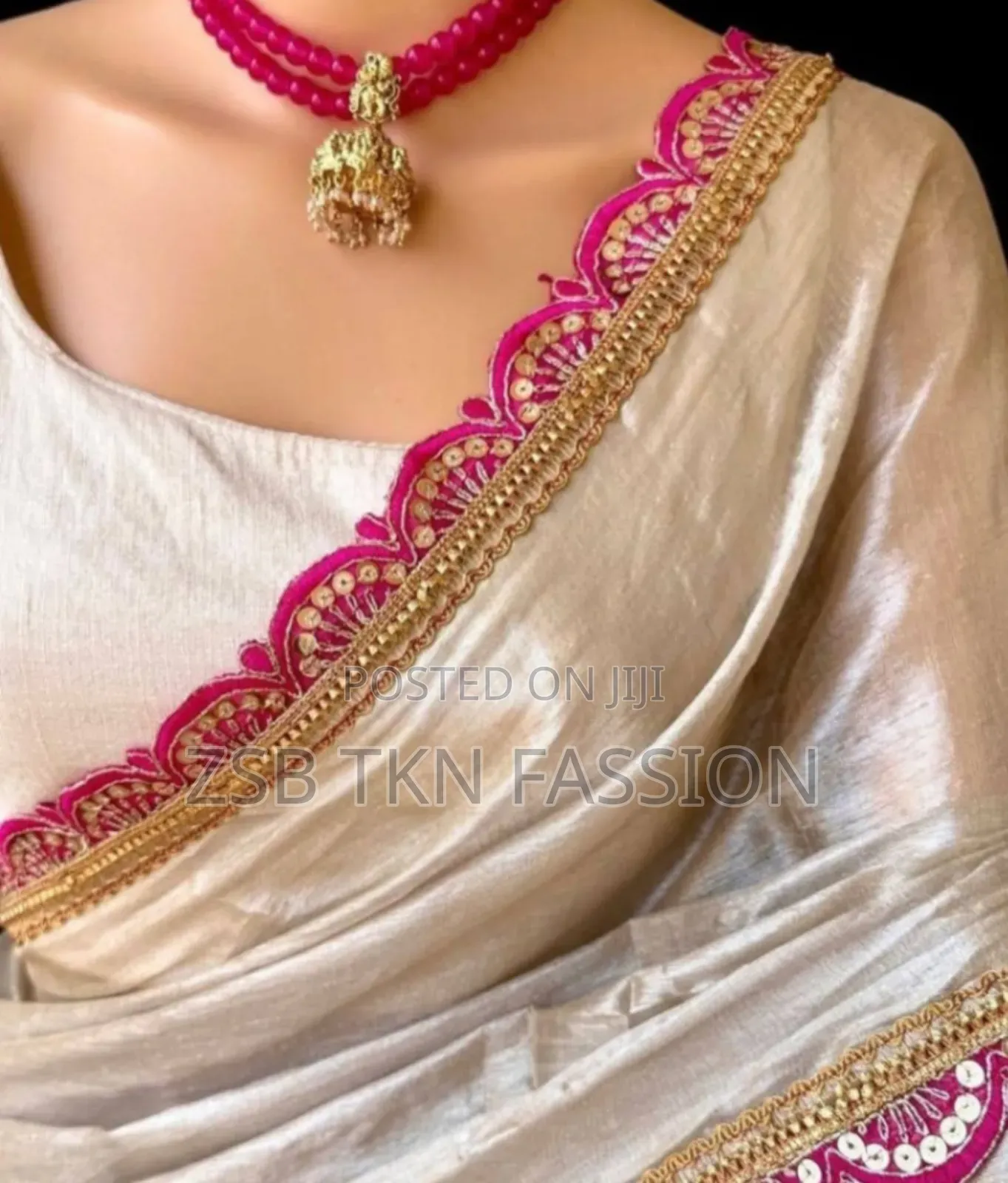 Sana Silk With Embroidery Lais Work Saree +Blouse New Update Collect