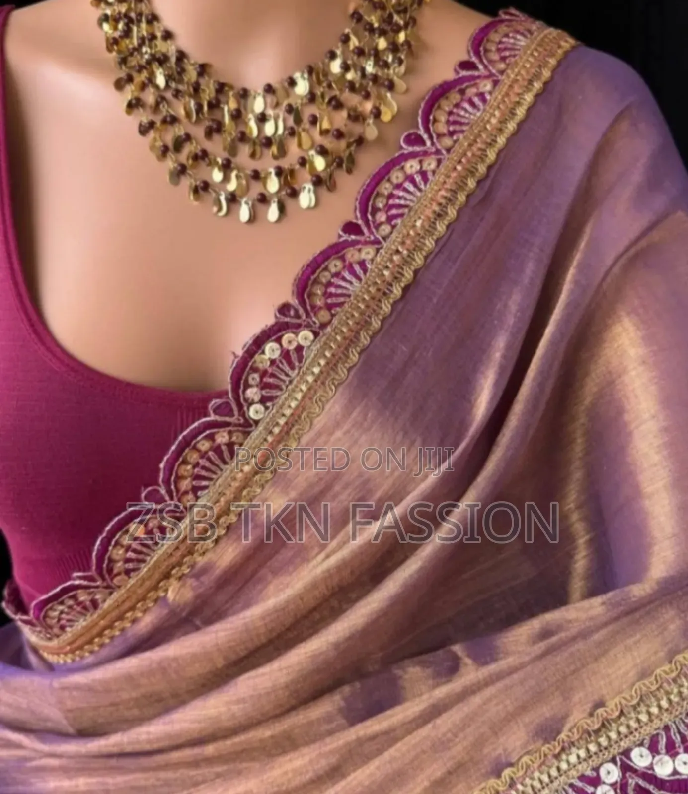 Sana Silk With Embroidery Lais Work Saree +Blouse New Update Collect