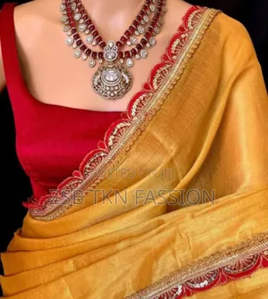Sana Silk With Embroidery Lais Work Saree +Blouse New Update Collect