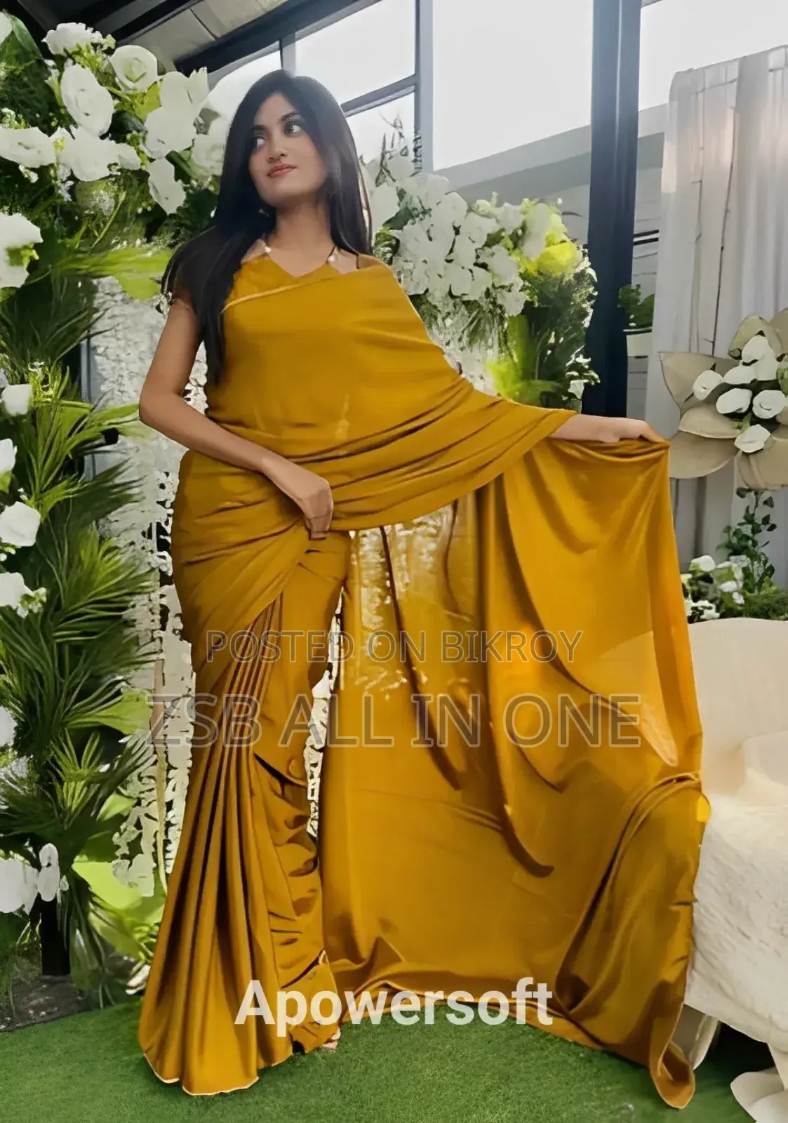 Pure Georgette With Stone Work Saree and Blouse Unstitched
