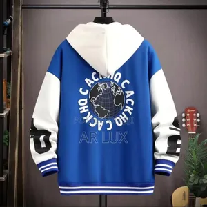  Amvosh Print Button Hoodie for Men