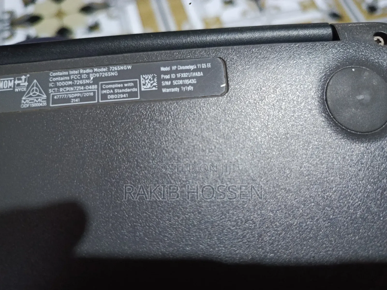 Laptop HP Chromebook 11 G5 EE 4GB Intel Celeron HDD 32GB