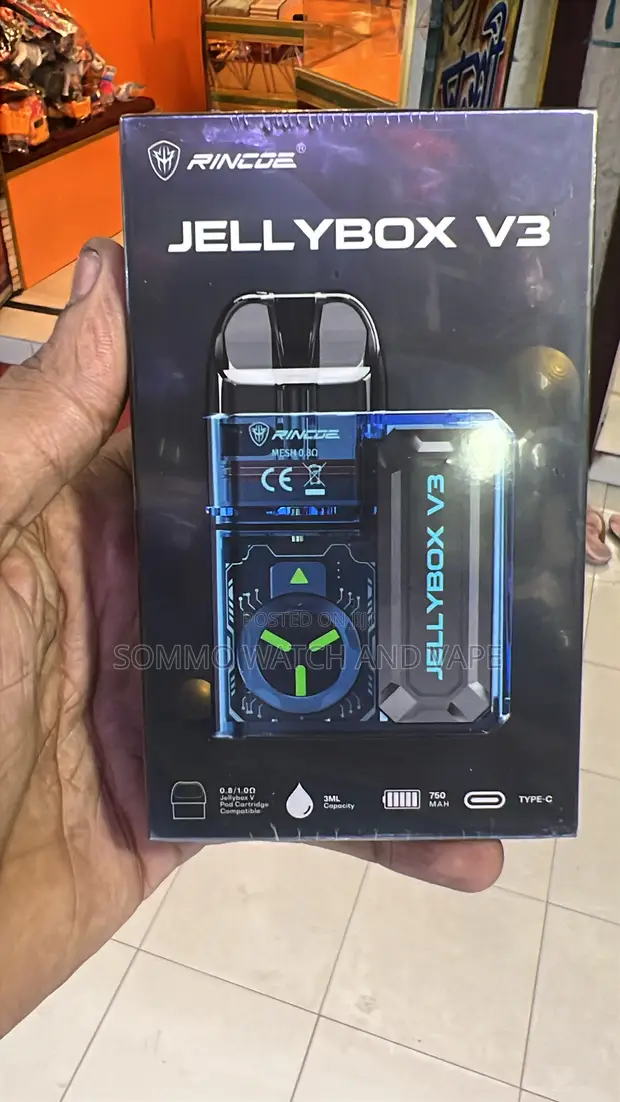 Jellybox V3 Pod System Vape(Unused) for sale - Sommo watch and vape   Price: BDT 2,120 on bikroy.com [Baizid]
