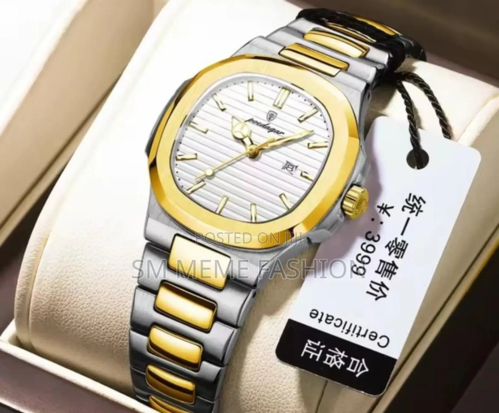 Poedagar 789 Luxury Square Watch for Men Waterproof Luminous
