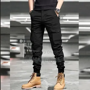 Men's 9-Part Utility Pants, Fashion Casual Jogging Pants,