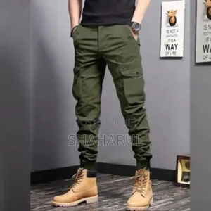 Men's 9-Part Utility Pants, Fashion Casual Jogging Pants,