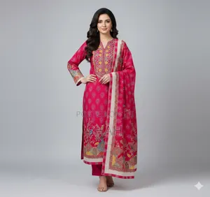 Photo - গাঁড় মিষ্টি Colour পিউর সুতি কাপড়,ওড়না,সেলোয়ার সুতি