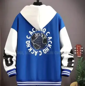 Amvosh Print Button Hoodie