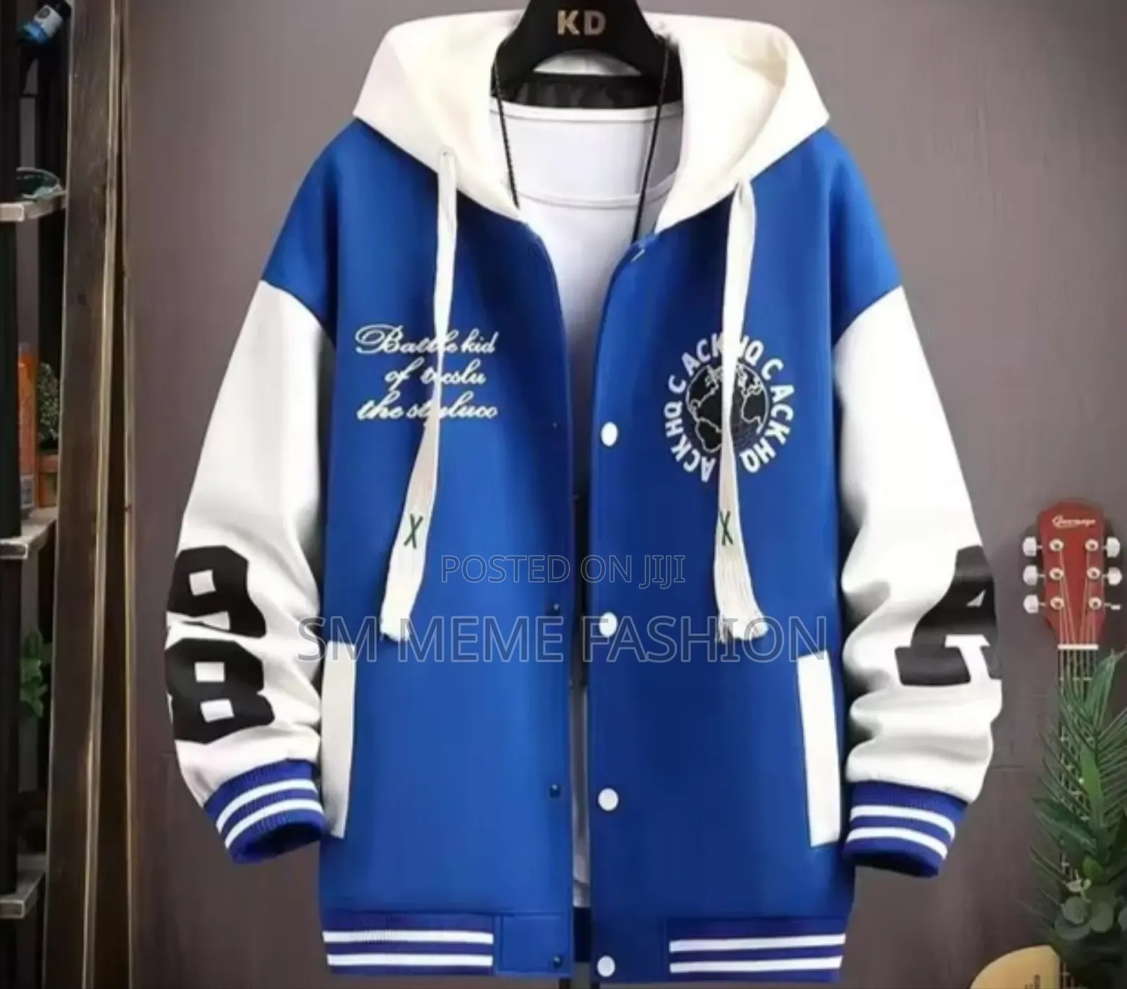 Amvosh Print Button Hoodie