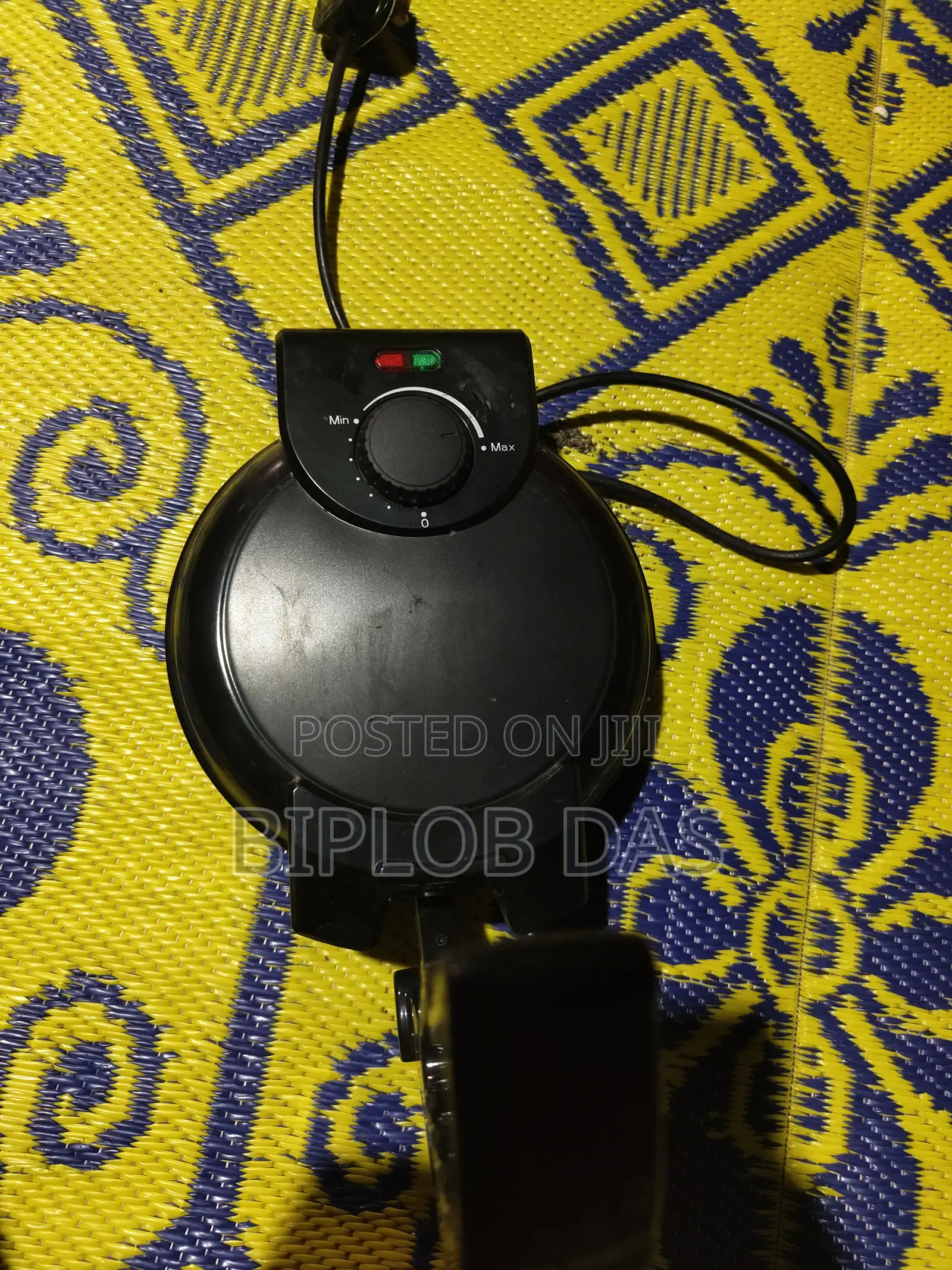 Electric Roti Maker 8" – Non-Stick, Adjustable Temperature Control