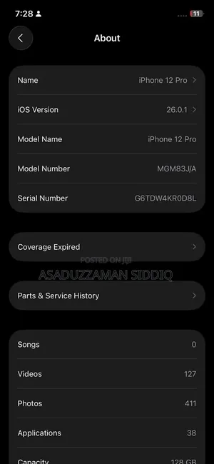 Apple iPhone 12 Pro 128 GB Blue