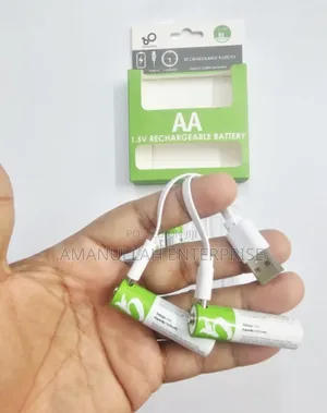 Photo - Smarttools 1.5v Aa Rechargeable Battery With a Type-C Charging Cable.