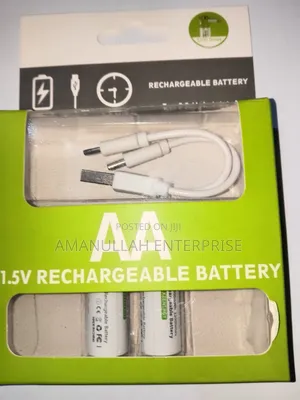 Smarttools 1.5v Aa Rechargeable Battery With a Type-C Charging Cable.