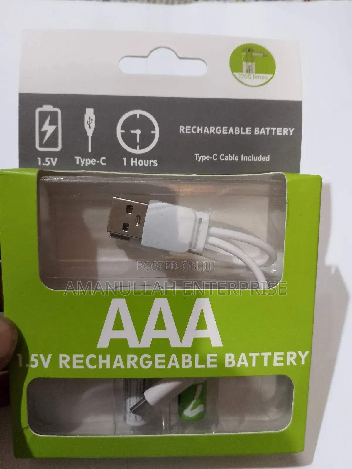 Smarttools 1.2v Aaa Rechargeable Battery With a Type-C Charging Cable.